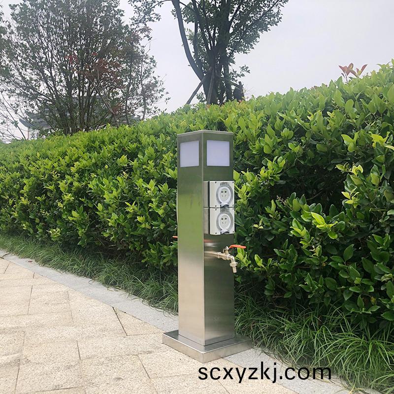 庭院(yuan)帶(dai)燈(deng)水(shui)電(dian)樁GRWE801515D-R