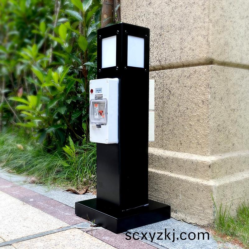 帶保護(hu)戶外帶燈挿座柱(zhu)GRES601212D-R