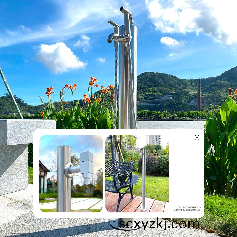 庭院圓(yuan)樁-不鏽鋼色(se)