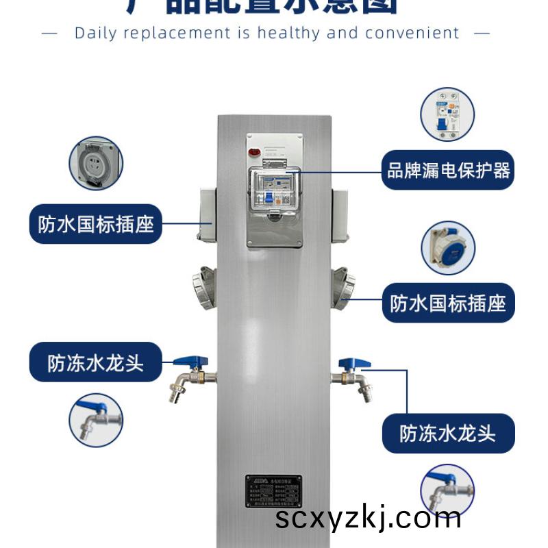 房車(che)營(ying)地(di)水(shui)電樁(zhuang)GRWE801520D